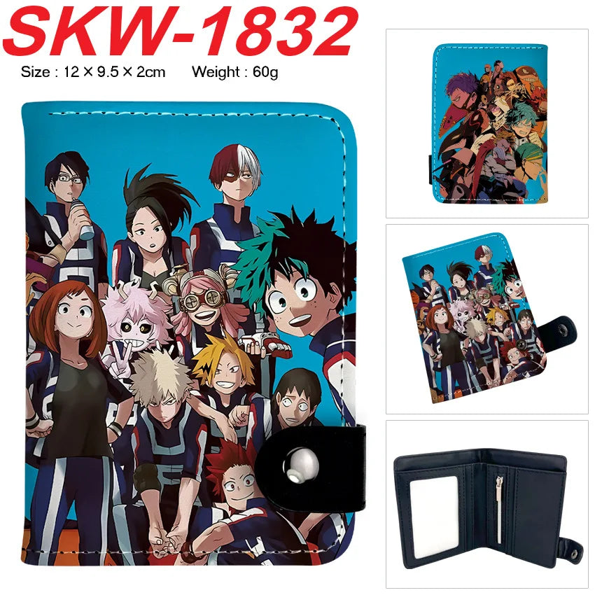 My Hero Academia Compact Button Wallet