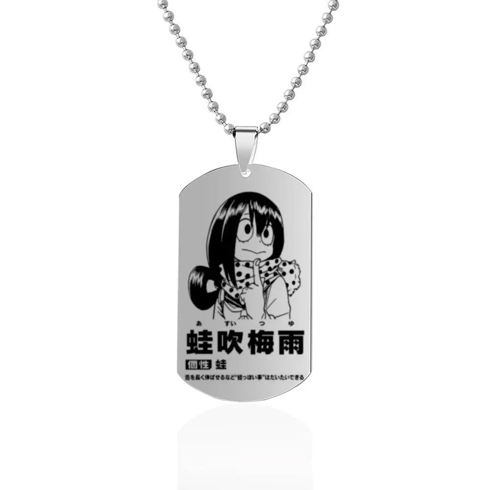 My Hero Academia Character Dog Tag Necklace