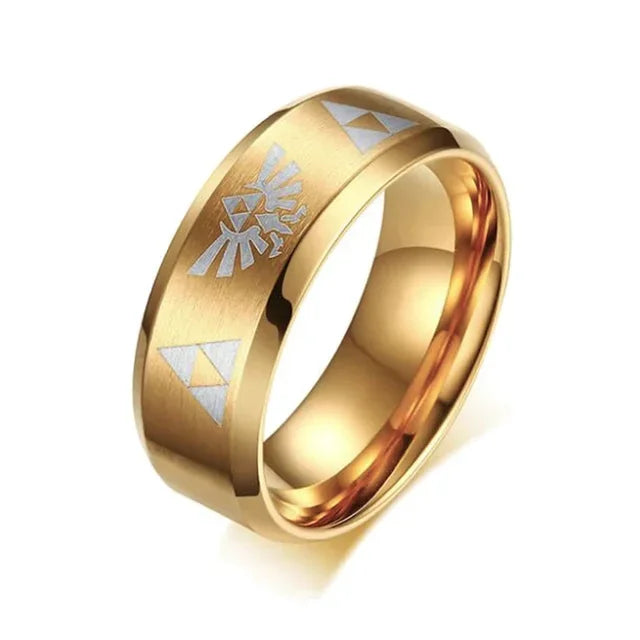 Triforce Stainless Steel Band Ring