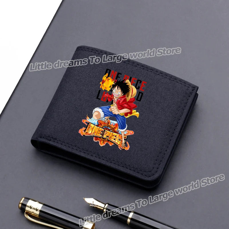 One Piece Luffy & Zoro Canvas Wallet