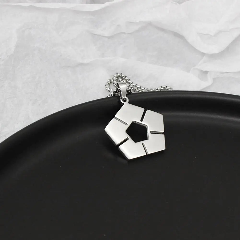 Blue Lock Football Pendant Necklace