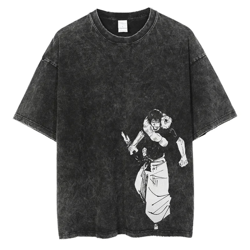 Oversized Jujutsu Kaisen Graphic T-Shirt