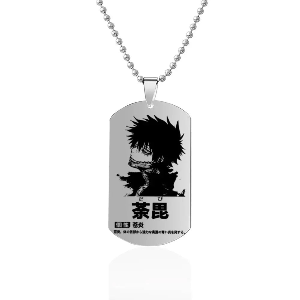 My Hero Academia Character Dog Tag Necklace