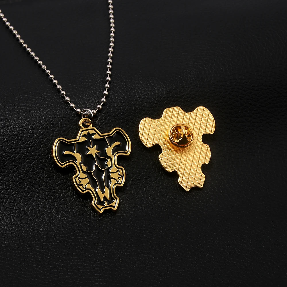 Black Clover Black Bull Necklace x Pin