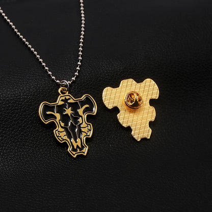 Black Clover Black Bull Necklace x Pin