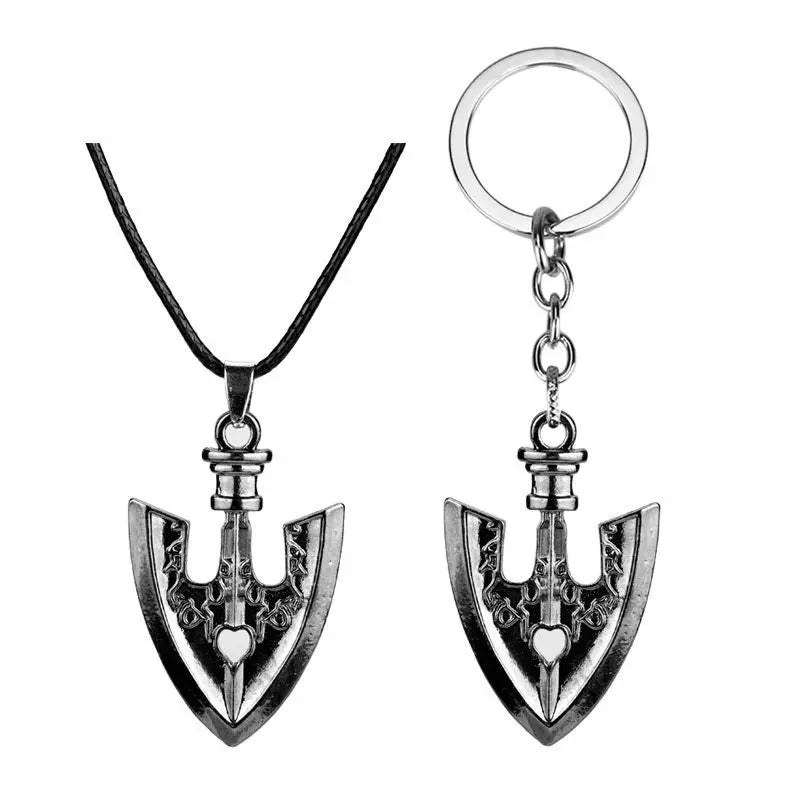 JoJo’s Bizarre Adventure Jotaro Arrow Pendant Necklace x Keychain