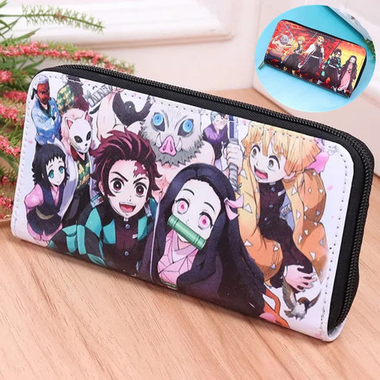 Demon Slayer PU Leather Multi-Layer Wallet