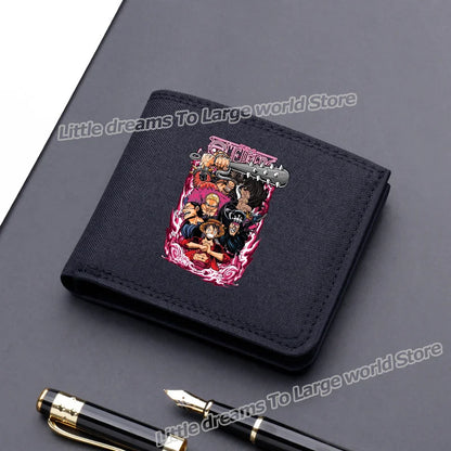 One Piece Luffy & Zoro Canvas Wallet