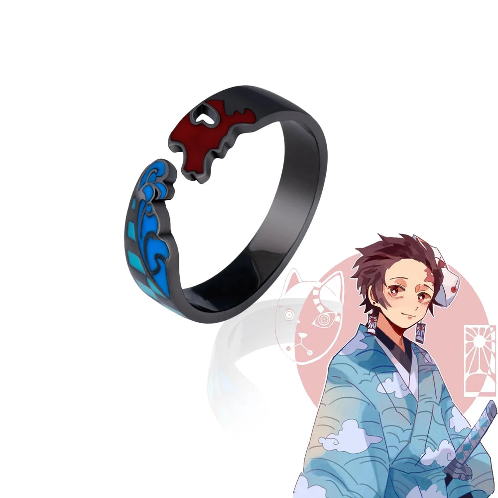Demon Slayer Enamel Ring – Kimetsu No Yaiba