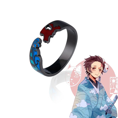 Demon Slayer Enamel Ring – Kimetsu No Yaiba