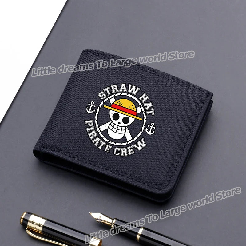 One Piece Luffy & Zoro Canvas Wallet