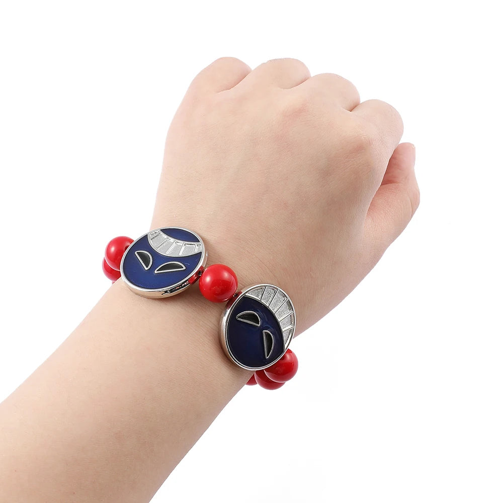 Ace’s Red Beads Bracelet x Necklace Set