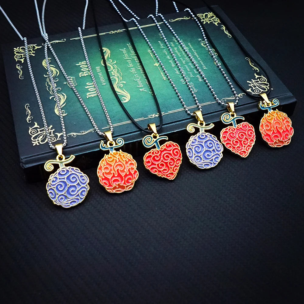 Devil Fruit Pendant Necklace – Ace, Law & More