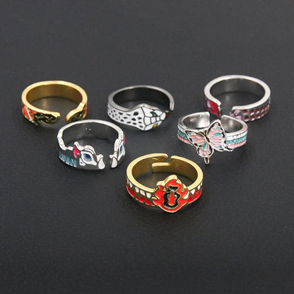 Demon Slayer Enamel Ring – Kimetsu No Yaiba