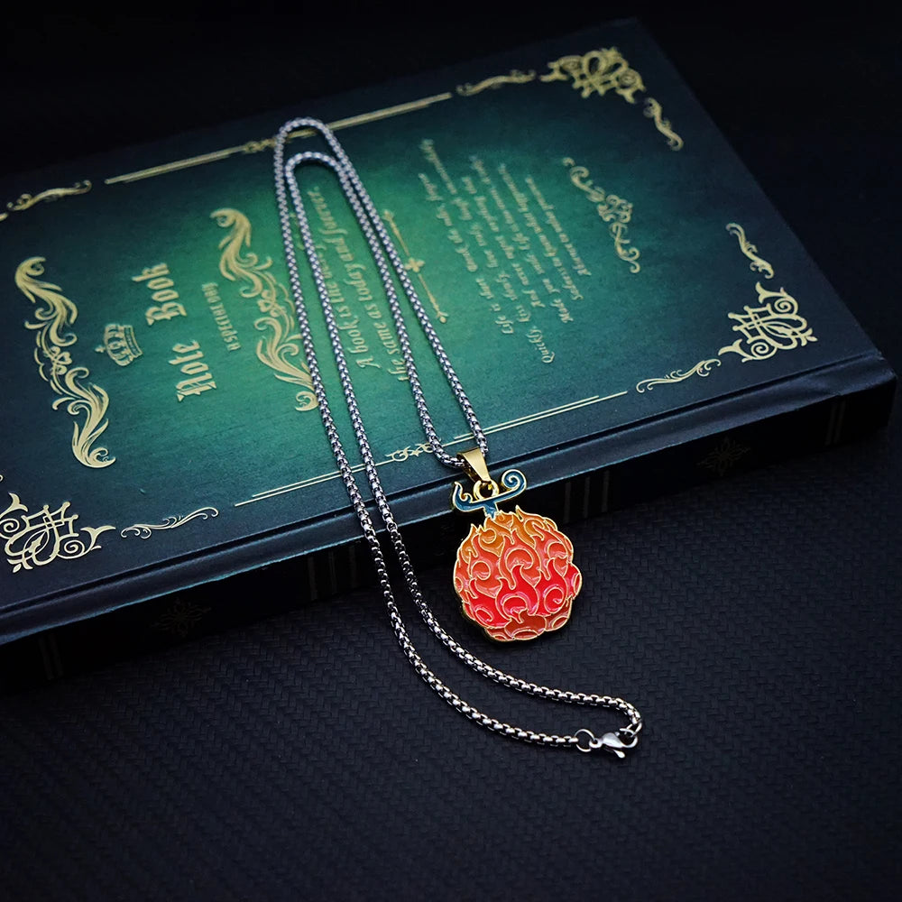 Devil Fruit Pendant Necklace – Ace, Law & More