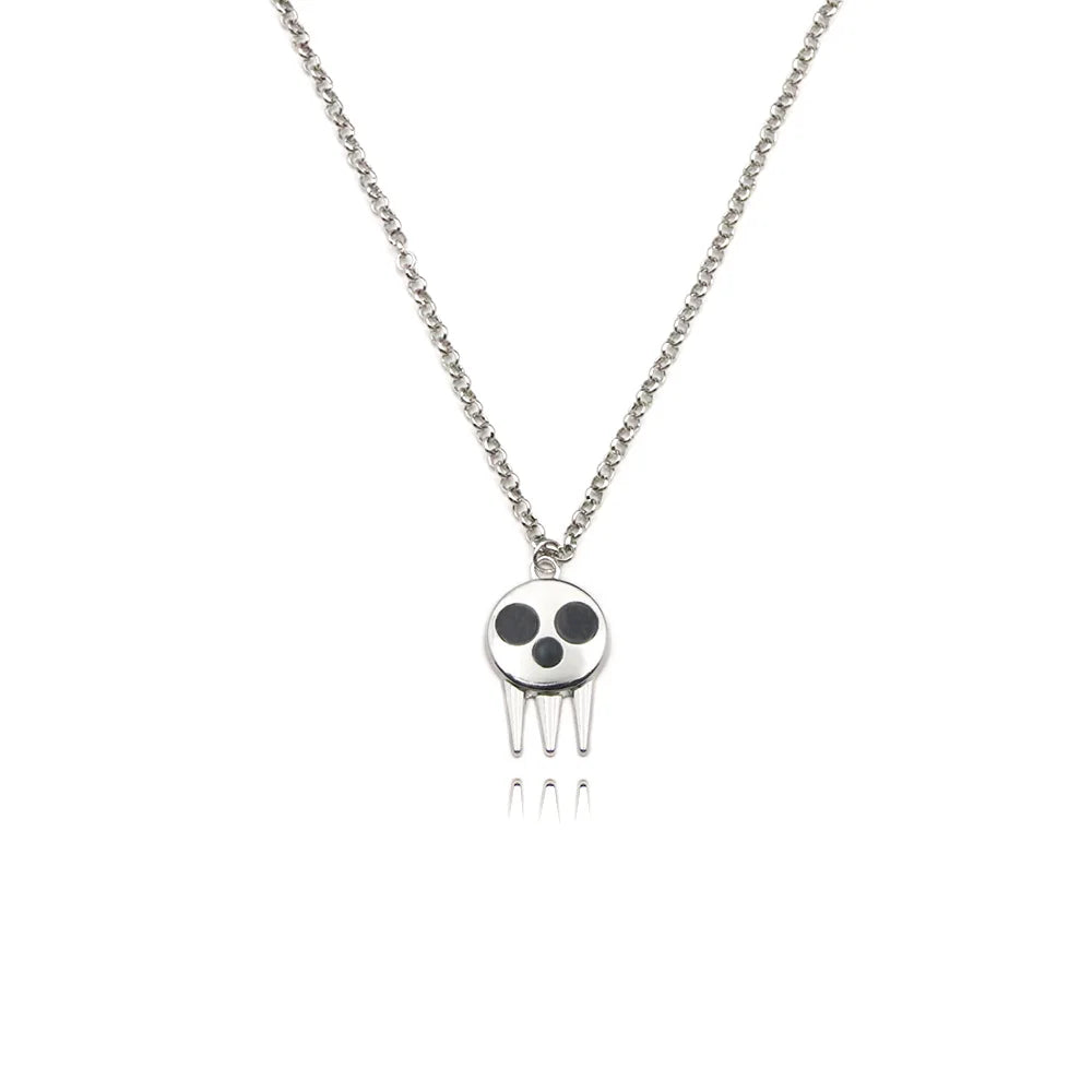 Soul Eater Death the Kid Skull Necklace x Keychain