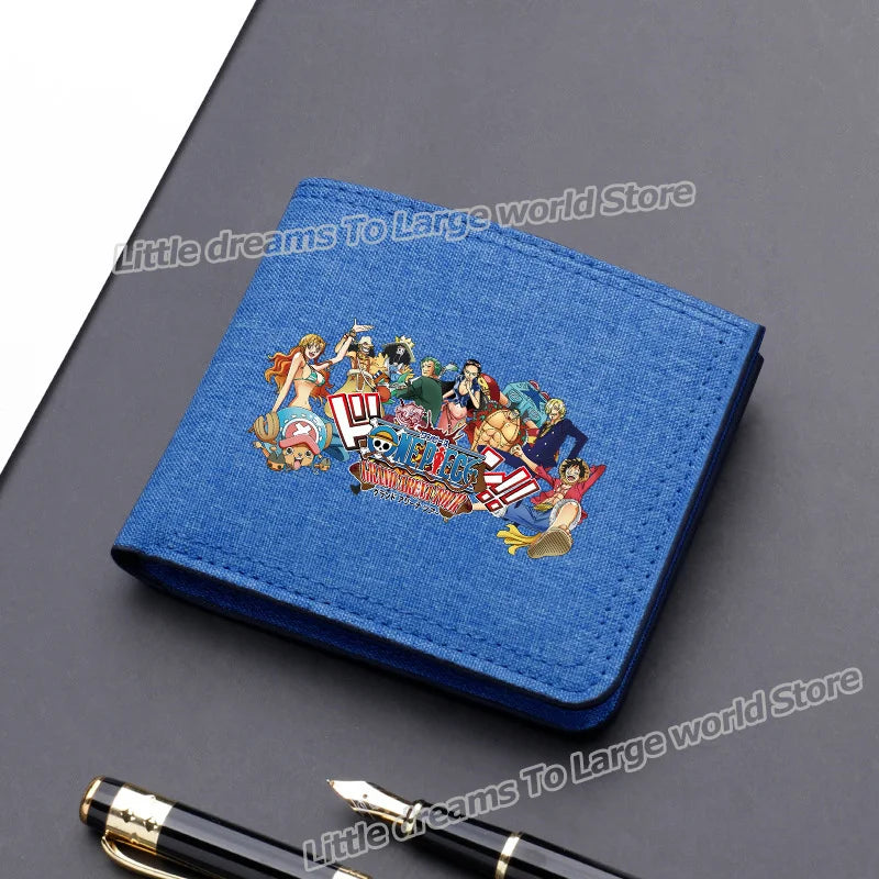 One Piece Luffy & Zoro Canvas Wallet