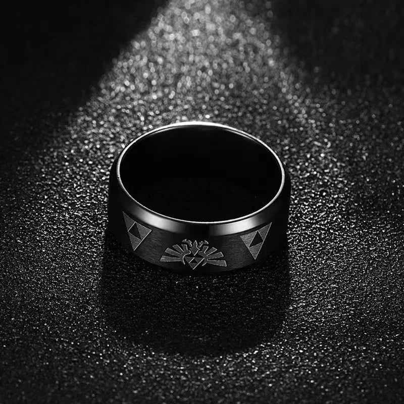 Triforce Stainless Steel Band Ring