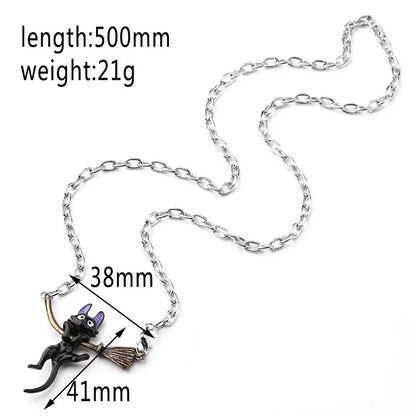 Kiki’s Delivery Service Cat Pendant Necklace