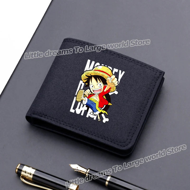 One Piece Luffy & Zoro Canvas Wallet
