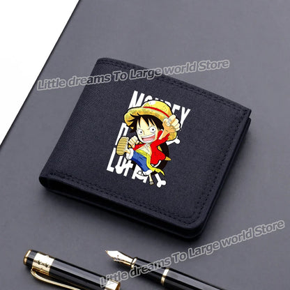 One Piece Luffy & Zoro Canvas Wallet