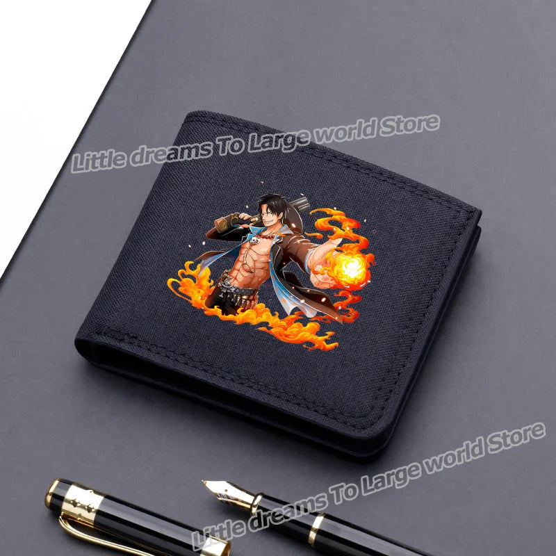 One Piece Luffy & Zoro Canvas Wallet