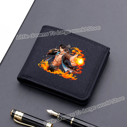 One Piece Luffy & Zoro Canvas Wallet