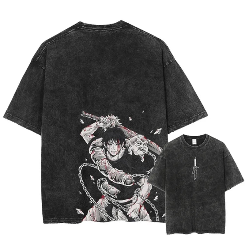 Oversized Jujutsu Kaisen Graphic T-Shirt