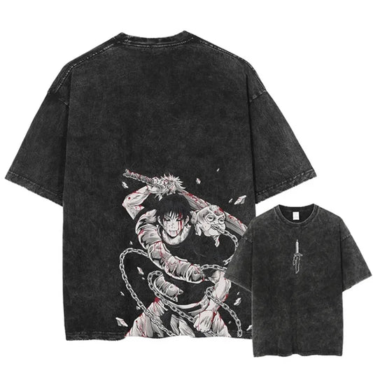 Oversized Jujutsu Kaisen Graphic T-Shirt