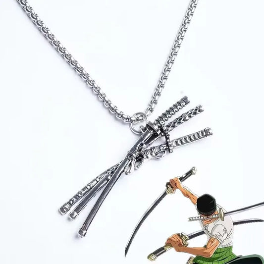 Roronoa Zoro Three Swords Necklace