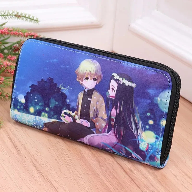 Demon Slayer PU Leather Multi-Layer Wallet
