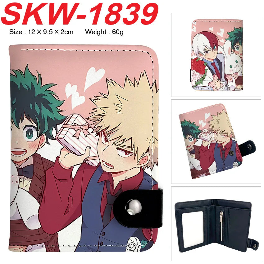 My Hero Academia Compact Button Wallet