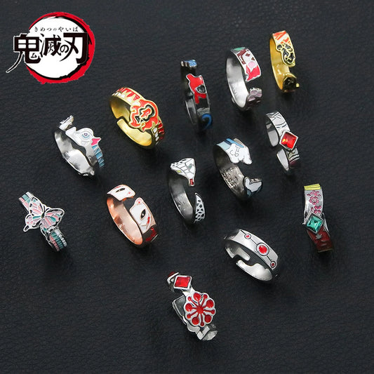 Demon Slayer Enamel Ring – Kimetsu No Yaiba