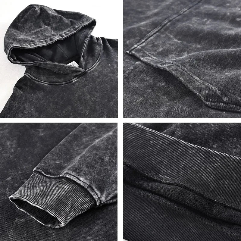 Gojo & Toji Vintage Washed Hoodie