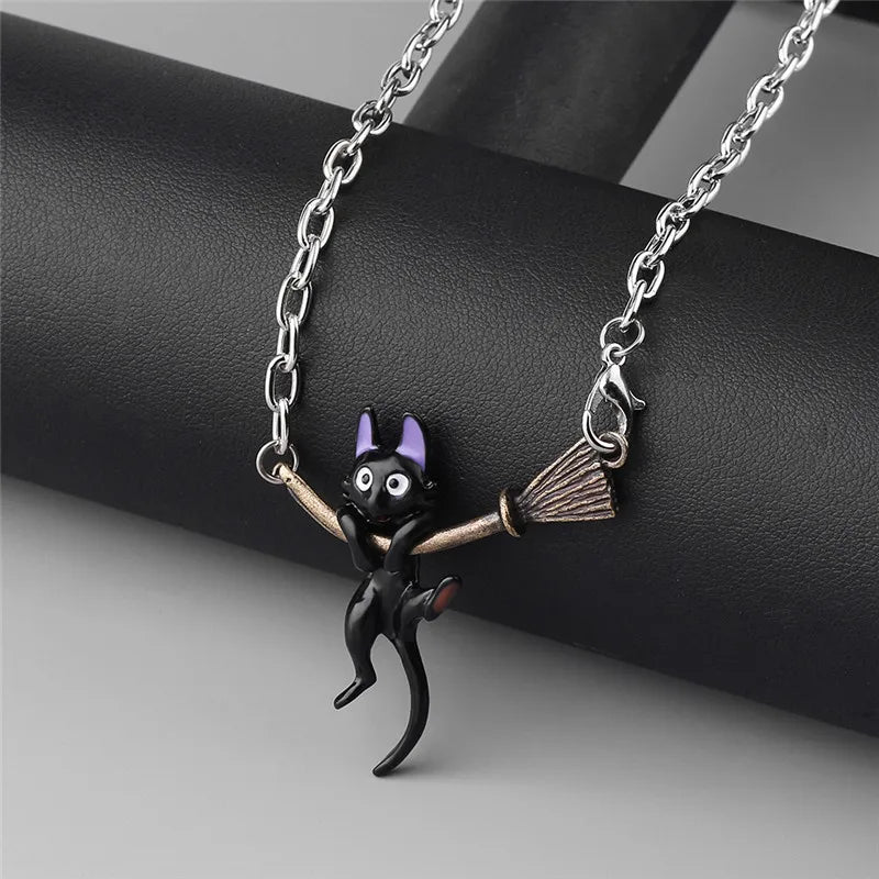 Kiki’s Delivery Service Cat Pendant Necklace