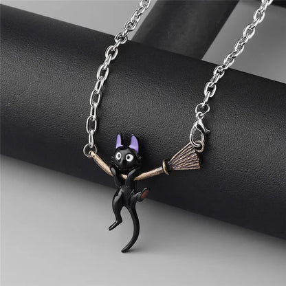 Kiki’s Delivery Service Cat Pendant Necklace