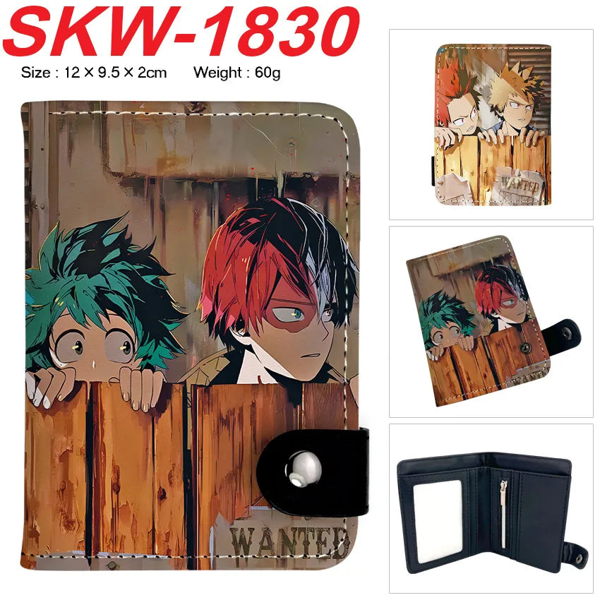 My Hero Academia Compact Button Wallet