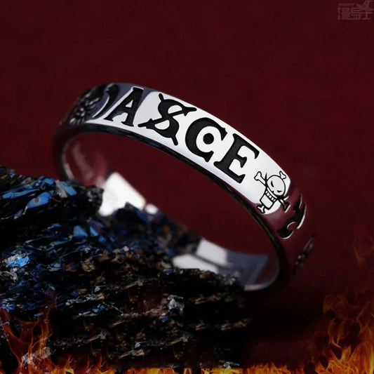 One Piece Silver Ring – Law x Luffy x Ace