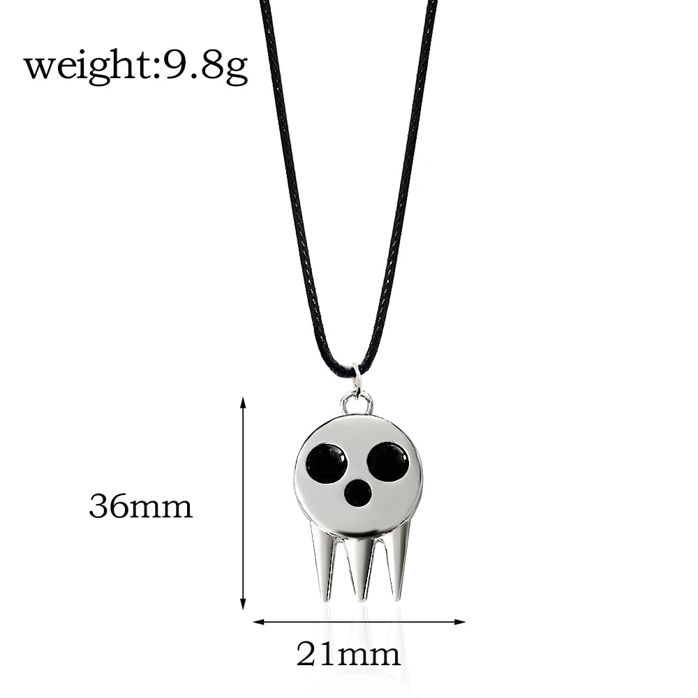 Soul Eater Death the Kid Skull Necklace x Keychain