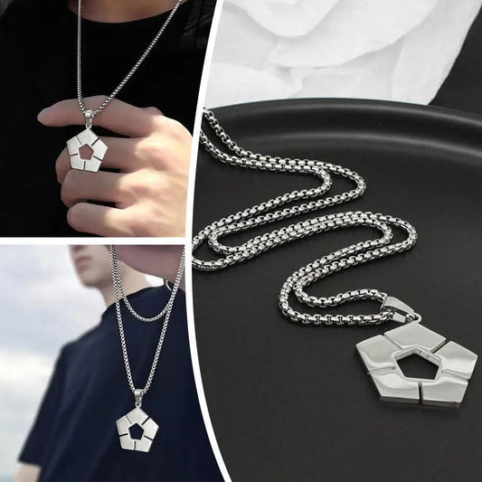 Blue Lock Football Pendant Necklace