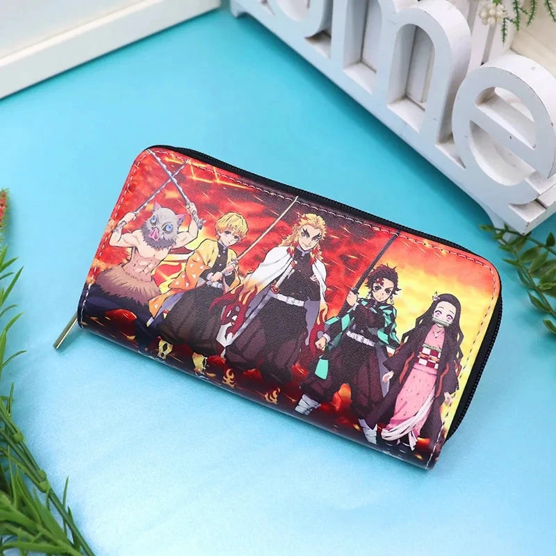 Demon Slayer PU Leather Multi-Layer Wallet