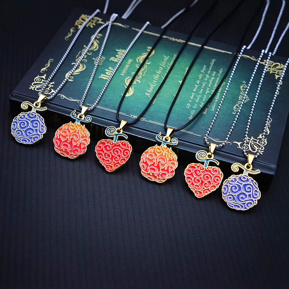 Devil Fruit Pendant Necklace – Ace, Law & More