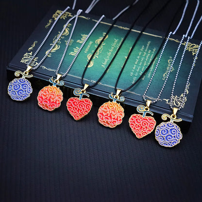 Devil Fruit Pendant Necklace – Ace, Law & More
