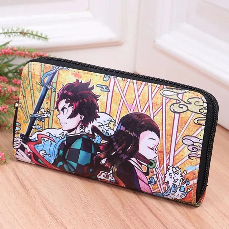 Demon Slayer PU Leather Multi-Layer Wallet