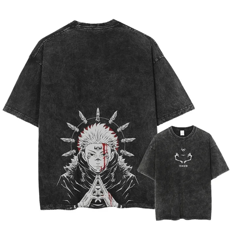 Oversized Jujutsu Kaisen Graphic T-Shirt
