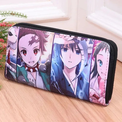Demon Slayer PU Leather Multi-Layer Wallet