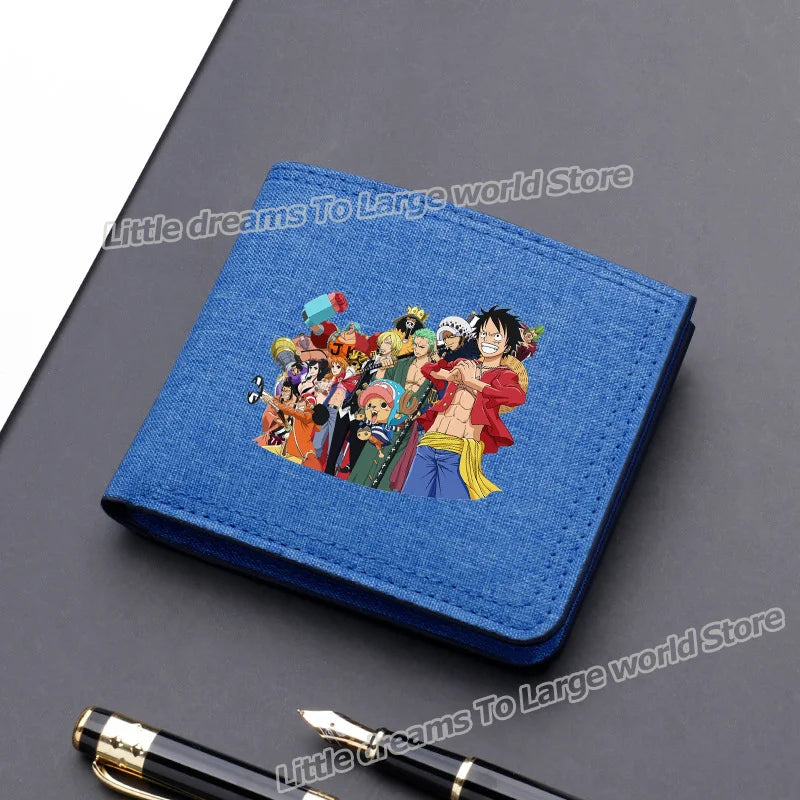 One Piece Luffy & Zoro Canvas Wallet