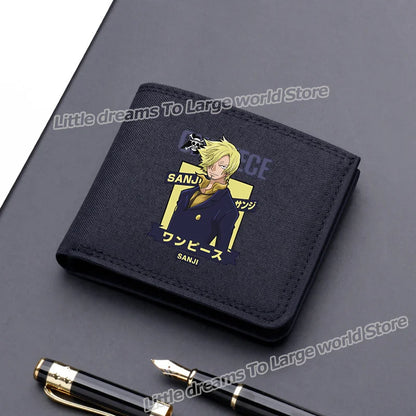 One Piece Luffy & Zoro Canvas Wallet