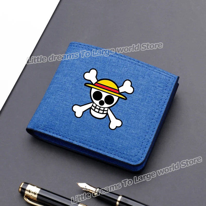 One Piece Luffy & Zoro Canvas Wallet