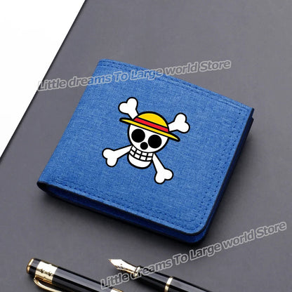 One Piece Luffy & Zoro Canvas Wallet